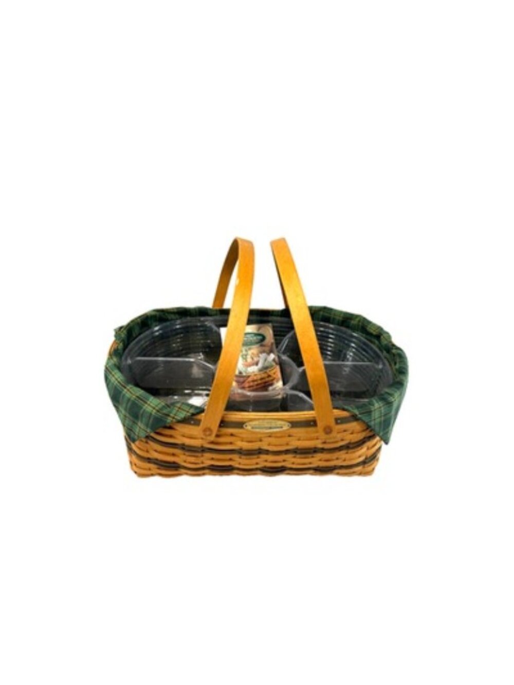 1999 Longaberger Traditions Generosity Woven Basket w/Liner & Protectors